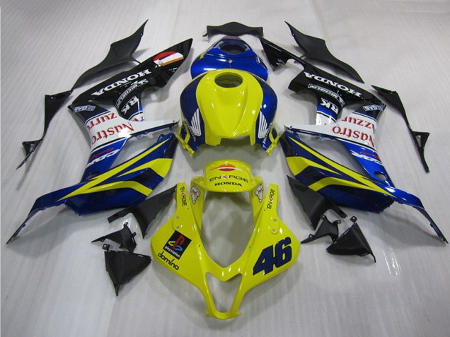 Amarillo Azul 46 Carenado Moto Honda CBR 600 RR 2007-2008