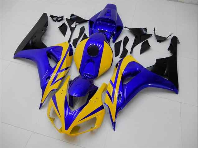 Amarillo Azul Carenado Moto Honda CBR 1000 RR 2006-2007 Amarillo Azul Carenado Moto Honda CBR 1000 RR 2006-2007