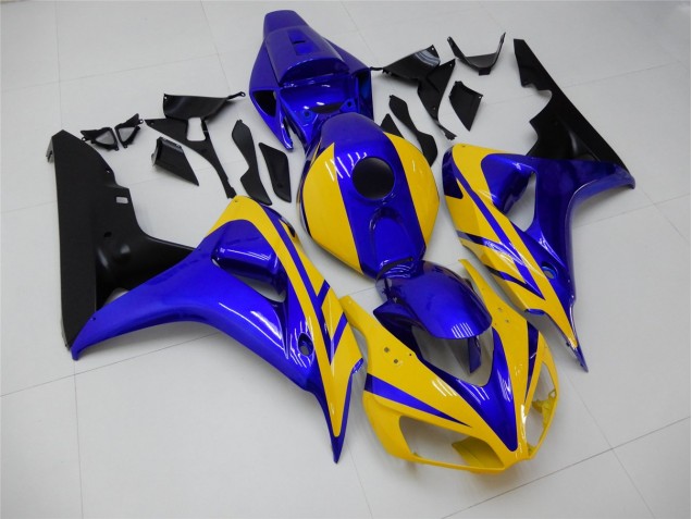 Amarillo Azul Carenado Moto Honda CBR 1000 RR 2006-2007 Amarillo Azul Carenado Moto Honda CBR 1000 RR 2006-2007