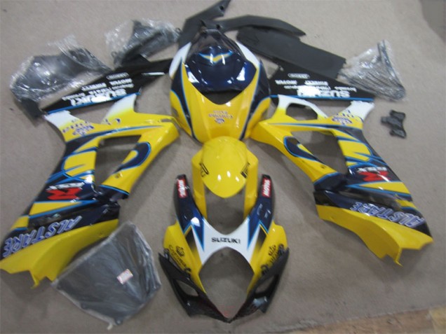 Amarillo Azul Carenado Moto Suzuki GSXR 1000 K7 2007-2008 Amarillo Azul Carenado Moto Suzuki GSXR 1000 K7 2007-2008