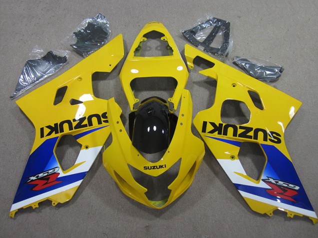 Amarillo Azul Carenado Moto Suzuki GSXR 600 K4 2004-2005 Amarillo Azul Carenado Moto Suzuki GSXR 600 K4 2004-2005