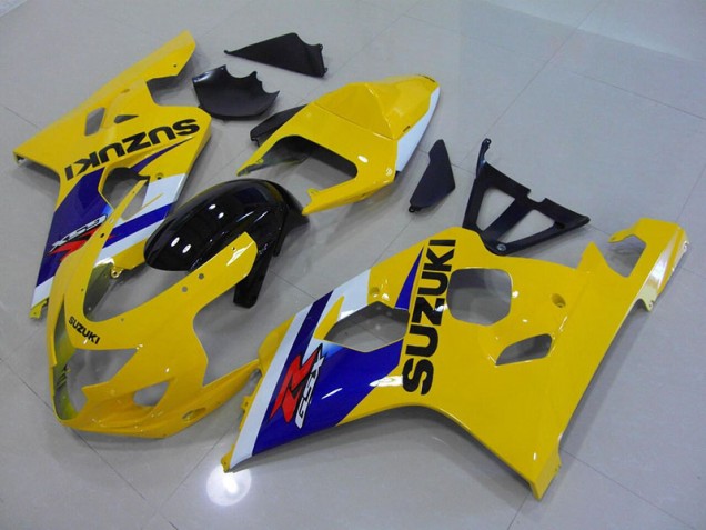 Amarillo Azul Carenado Moto Suzuki GSXR 750 K4 2004-2005 Amarillo Azul Carenado Moto Suzuki GSXR 750 K4 2004-2005