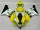 Amarillo Blanco Negro Moto Plástica Yamaha R6 2006-2007 Amarillo Blanco Negro Moto Plástica Yamaha R6 2006-2007