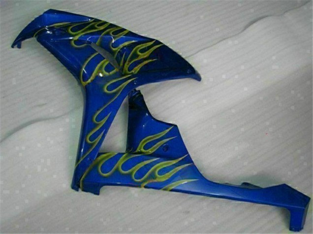 Amarillo Llama Azul Carenado Moto Honda CBR 1000 RR 2006-2007 Amarillo Llama Azul Carenado Moto Honda CBR 1000 RR 2006-2007