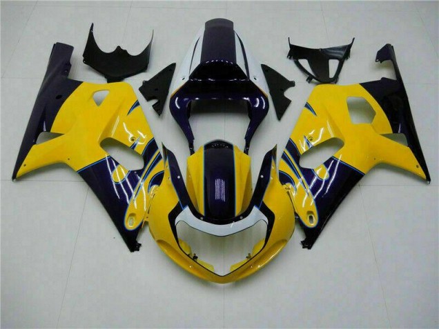 Amarillo Moto Plástico Suzuki GSXR 600 / 750 K1 K2 K3 2001-2003 Amarillo Moto Plástico Suzuki GSXR 600 / 750 K1 K2 K3 2001-2003