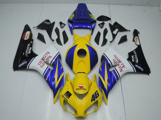 Amarillo Nastro Carenado Moto Honda CBR 1000 RR 2006-2007 Amarillo Nastro Carenado Moto Honda CBR 1000 RR 2006-2007