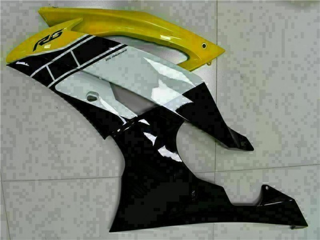 Amarillo Negro ABS Moto Plástico Yamaha R6 2008-2016 Amarillo Negro ABS Moto Plástico Yamaha R6 2008-2016