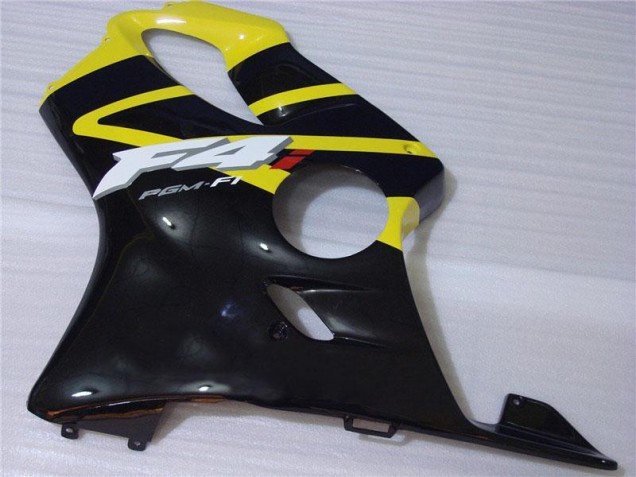 Amarillo Negro Carenado Moto & Plástico Honda CBR 600 F4i 2001-2003