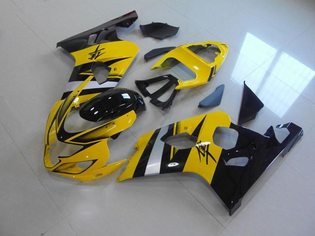 Amarillo Negro Carenado Moto Suzuki GSXR 750 K4 2004-2005 Amarillo Negro Carenado Moto Suzuki GSXR 750 K4 2004-2005