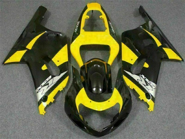 Amarillo Negro Carenado & Plástico Moto Suzuki GSXR 600 / 750 K1 K2 K3 2001-2003 Amarillo Negro Carenado & Plástico Moto Suzuki GSXR 600 / 750 K1 K2 K3 2001-2003