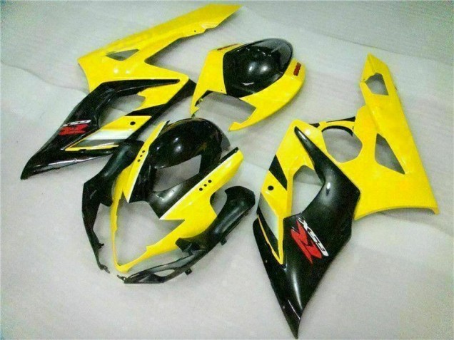 Amarillo Negro Carrocería Motocicletas Suzuki GSXR 1000 K5 2005-2006 Amarillo Negro Carrocería Motocicletas Suzuki GSXR 1000 K5 2005-2006