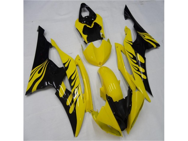 Amarillo Negro Carrocería Motocicletas Yamaha R6 2008-2016