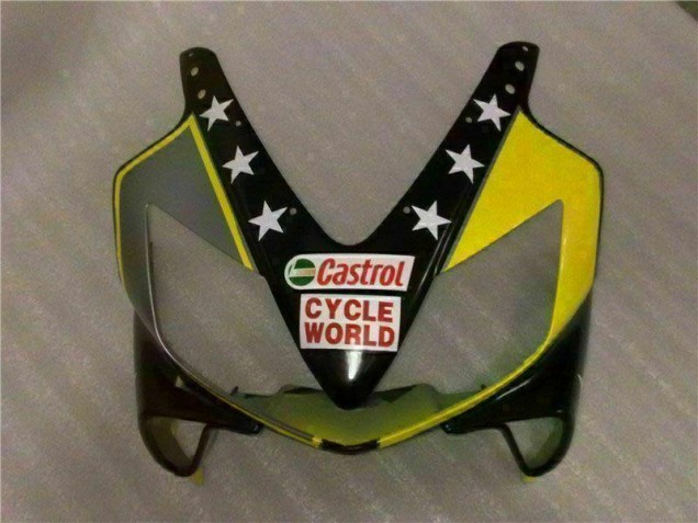 Amarillo Negro Castrol Cycle World Carenado Moto Honda CBR 600 F4i 2001-2003 Amarillo Negro Castrol Cycle World Carenado Moto Honda CBR 600 F4i 2001-2003