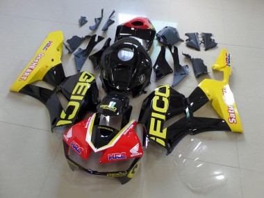 Amarillo Negro Geico Carenado Moto Honda CBR 600 RR 2013-2021