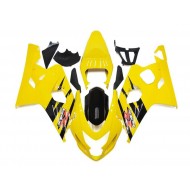 Amarillo Negro Kit ABS Carenado Motocicleta Suzuki GSXR 600 / 750 K4 2004-2005