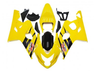 Amarillo Negro Kit ABS Carenado Motocicleta Suzuki GSXR 600 / 750 K4 2004-2005