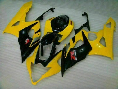 Amarillo Negro Kit Completo Carenado Moto Suzuki GSXR 1000 K5 2005-2006