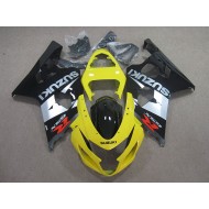 Amarillo Negro Plata Carenado Moto Suzuki GSXR 750 K4 2004-2005