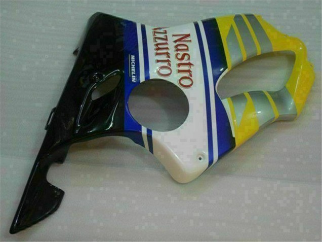 Amarillo Plata Nastro Azzurro Carenado Moto Honda CBR 600 F4i 2001-2003