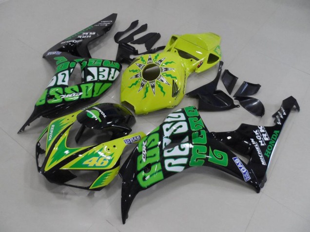 Amarillo Verde Rossi Carenado Moto Honda CBR 1000 RR 2006-2007 Amarillo Verde Rossi Carenado Moto Honda CBR 1000 RR 2006-2007