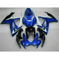 Azul ABS Moto Plástica Suzuki GSXR 600 / 750 K6 2006-2007