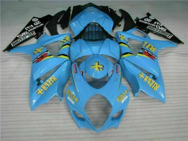 Azul ABS Moto Plástico Suzuki GSXR 1000 K7 2007-2008 Azul ABS Moto Plástico Suzuki GSXR 1000 K7 2007-2008