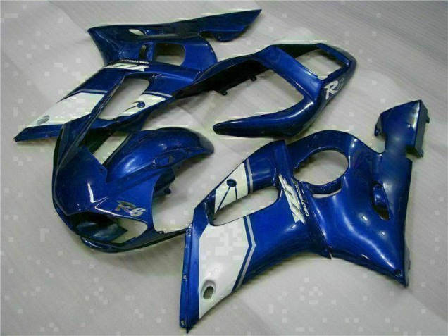 Azul ABS Moto Plástico Yamaha R6 1998-2002