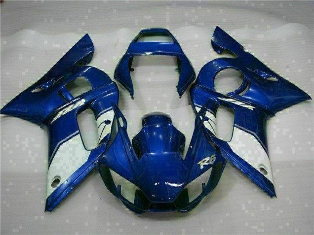 Azul ABS Moto Plástico Yamaha R6 1998-2002