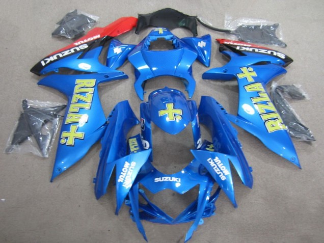 Azul Amarillo Rizla Carenado Moto Suzuki GSXR 600 K11 2011-2021 Azul Amarillo Rizla Carenado Moto Suzuki GSXR 600 K11 2011-2021
