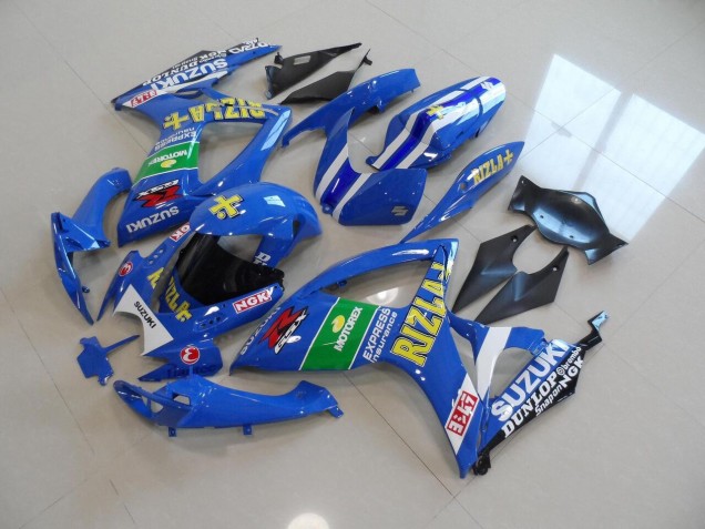 Azul Amarillo Rizla Kits Carenado Moto Suzuki GSXR 750 K6 2006-2007