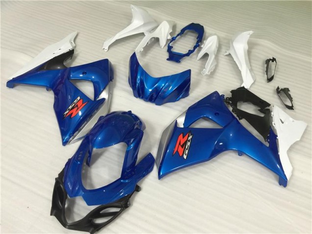 Azul Blanco ABS Kits Carenado Moto Suzuki GSXR 1000 K9 2009-2016 Azul Blanco ABS Kits Carenado Moto Suzuki GSXR 1000 K9 2009-2016