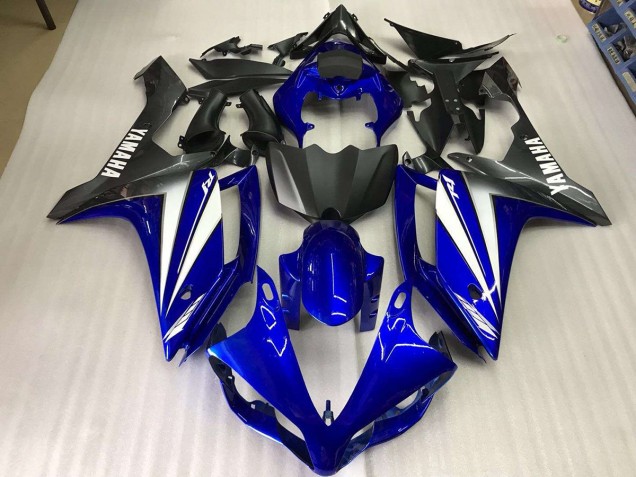 Azul Blanco ABS Moto Plástico Yamaha R1 2007-2008 Azul Blanco ABS Moto Plástico Yamaha R1 2007-2008