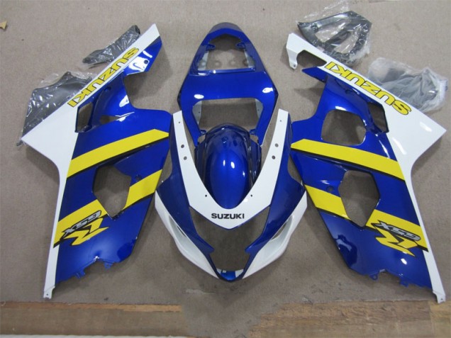 Azul Blanco Amarillo Carenado Moto Suzuki GSXR 600 K4 2004-2005 Azul Blanco Amarillo Carenado Moto Suzuki GSXR 600 K4 2004-2005