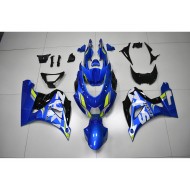 Azul Blanco Calcomanía Carenado Moto Suzuki GSXR 1000 2017-2023