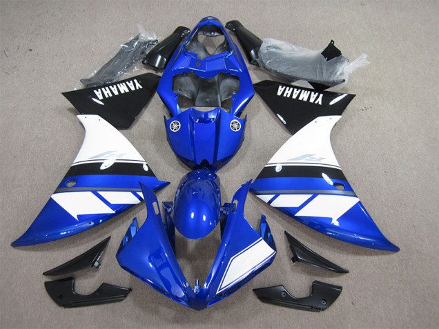 Azul Blanco Carenado Moto Kawasaki ZX14R ZZR 1400 2006-2011 Azul Blanco Carenado Moto Kawasaki ZX14R ZZR 1400 2006-2011