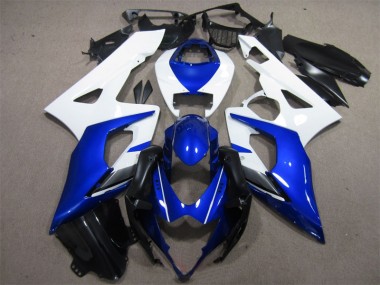 Azul Blanco Carenado Moto Suzuki GSXR 1000 K5 2005-2006