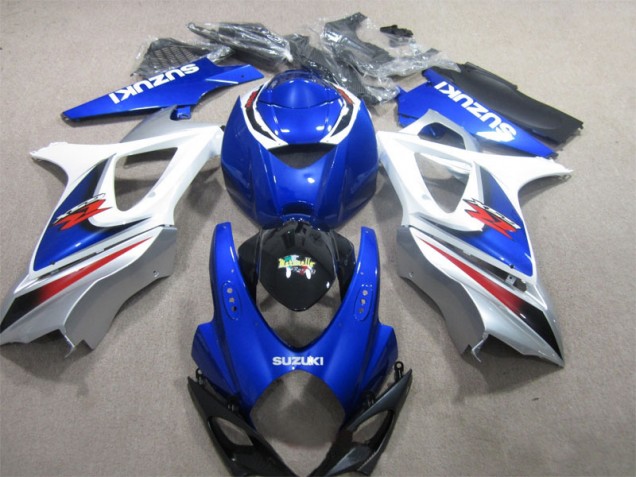 Azul Blanco Carrocería Motocicletas Suzuki GSXR 1000 K7 2007-2008 Azul Blanco Carrocería Motocicletas Suzuki GSXR 1000 K7 2007-2008
