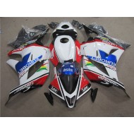 Azul Blanco EUROBET Lee Carenado Moto Honda CBR 600 RR 2009-2012