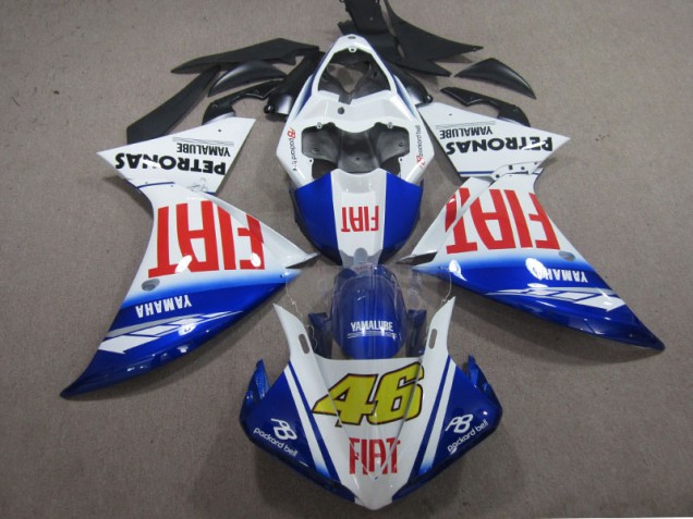 Azul Blanco Fiat 46 Carenado Moto Yamaha R1 2009-2011 Azul Blanco Fiat 46 Carenado Moto Yamaha R1 2009-2011