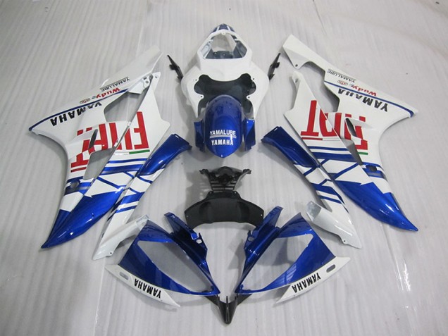 Azul Blanco Fiat Carenado Moto Yamaha R6 2006-2007 Azul Blanco Fiat Carenado Moto Yamaha R6 2006-2007