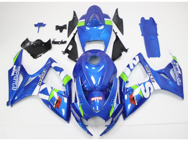Azul Blanco Kit Carenado Moto Suzuki GSXR 600 / 750 K6 2006-2007