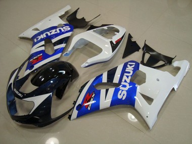 Azul Blanco Kit Carenado Moto Suzuki GSXR 750 K1 K2 K3 2001-2003