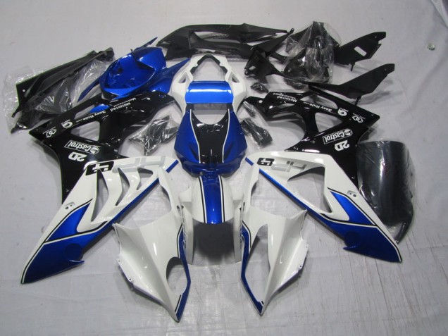 Azul Blanco Kit Completo Carenado Moto BMW S1000RR 2009-2014 Azul Blanco Kit Completo Carenado Moto BMW S1000RR 2009-2014