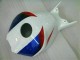 Azul Blanco Kit Completo Carenado Moto Honda CBR 1000 RR 2004-2005 Azul Blanco Kit Completo Carenado Moto Honda CBR 1000 RR 2004-2005