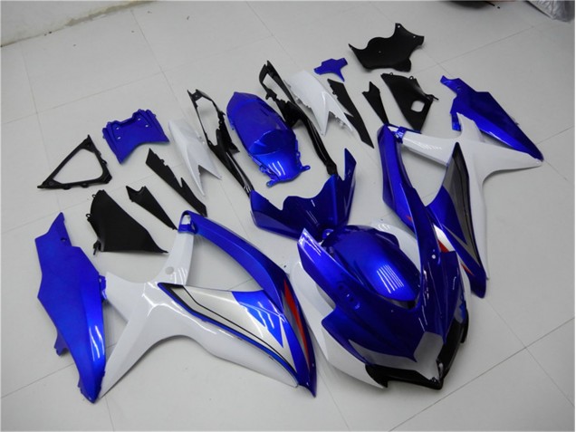 Azul Blanco Kit Completo Carenado Moto Suzuki GSXR 600 / 750 K8 2008-2010 Azul Blanco Kit Completo Carenado Moto Suzuki GSXR 600 / 750 K8 2008-2010