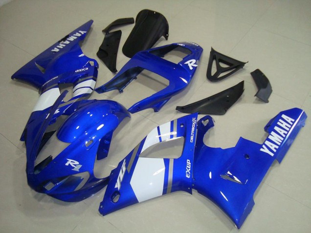 Azul Blanco Kits ABS Carenado Motocicleta Yamaha R1 2000-2001