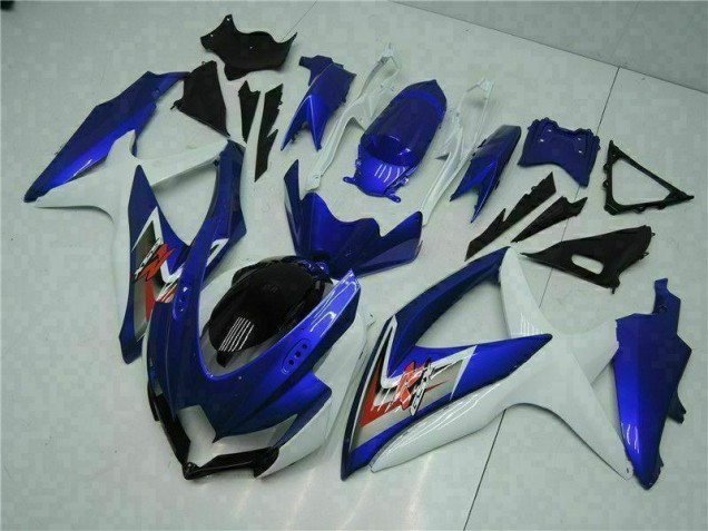 Azul Blanco Kits Carenado Moto Suzuki GSXR 600 / 750 K8 2008-2010 Azul Blanco Kits Carenado Moto Suzuki GSXR 600 / 750 K8 2008-2010