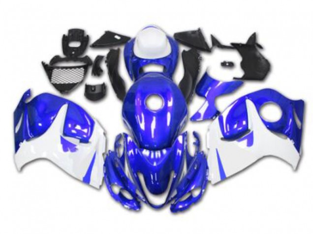 Azul Blanco Kits Completo Carenado Moto ABS Suzuki GSXR 1300 Hayabusa 2008-2019