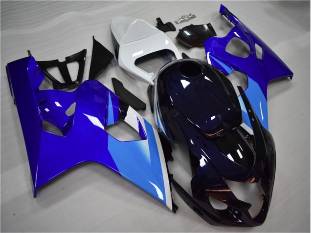 Azul Blanco Kits Completo Carenado Moto ABS Suzuki GSXR 600 / 750 K4 2004-2005 Azul Blanco Kits Completo Carenado Moto ABS Suzuki GSXR 600 / 750 K4 2004-2005