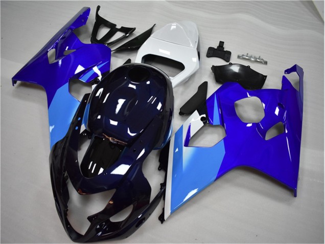 Azul Blanco Kits Completo Carenado Moto ABS Suzuki GSXR 600 / 750 K4 2004-2005 Azul Blanco Kits Completo Carenado Moto ABS Suzuki GSXR 600 / 750 K4 2004-2005